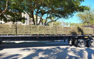 sod pallets on a truck