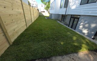 Fresh sod installation for a New Jersey new construction lawn