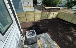 Mercer County NJ sod installation site prepared for fresh sod, showing soil prep and yard readiness before turf is laid